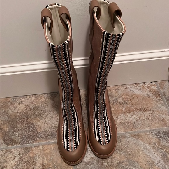 Free People x Amambaih Julia Fabric Boot Size 6.5 NWT - Picture 6 of 16